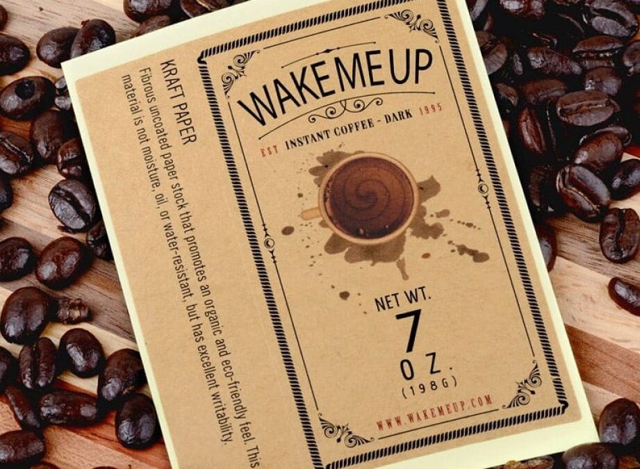 etykiety i naklejki na papierze kraft eko eco