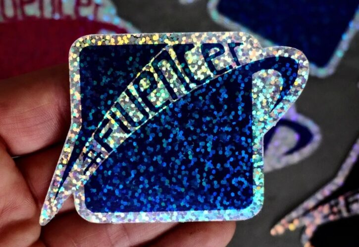 Naklejki brokatowe, błyszcząca forma reklamy!